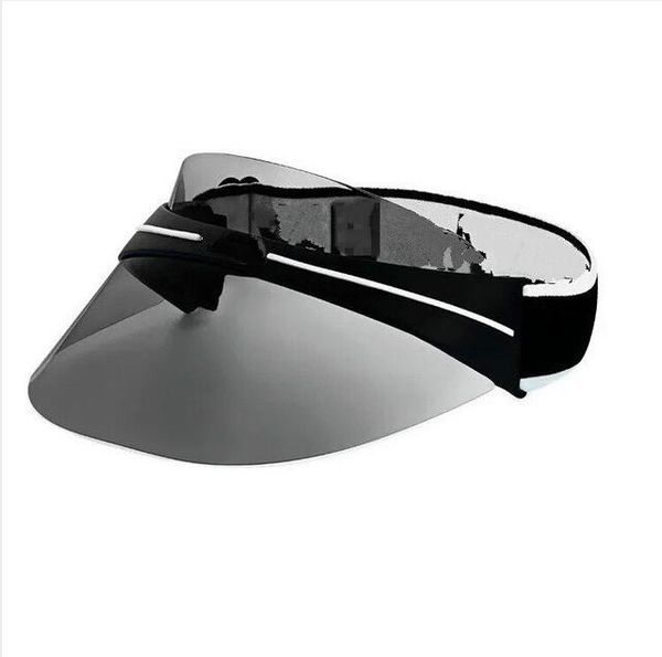 

2021 designer visor upgraded thickened brand sun hat summer outdoor uv sunglasses hat adjustable size 56-62cm, Blue;gray