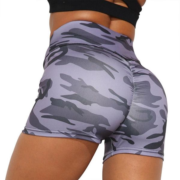 

yoga outfit summer athletic camouflage print biker shorts scrunch bum camo short womens ruched tights sports fitness fire dance shuffle