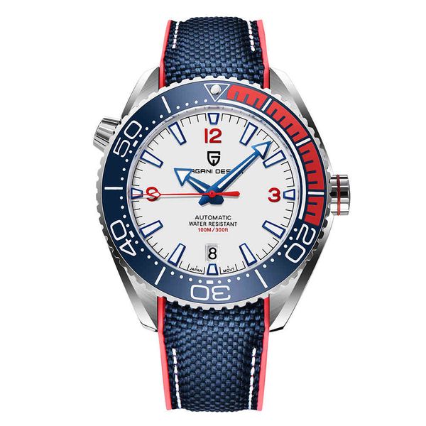 

pagani design brand sports men mechanical wristwatch ceramic bezel waterproof automatic watch new sapphire glass watches