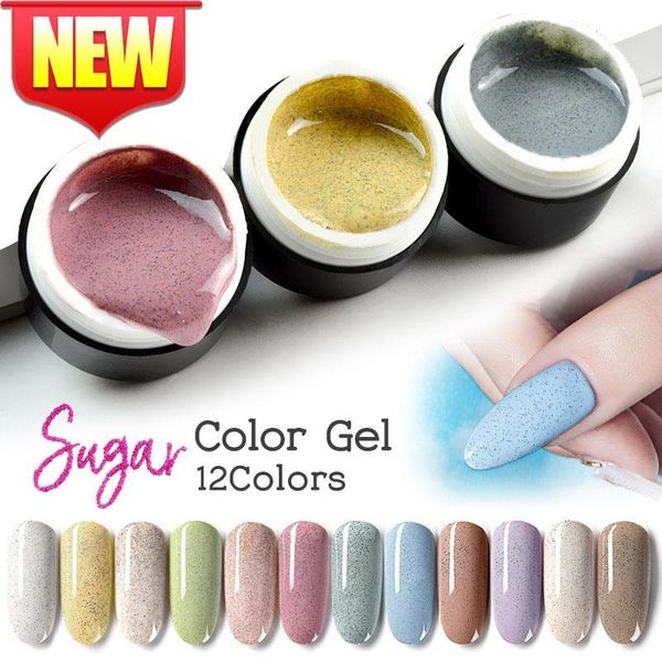 

suger color gel 5ml painting led polish coat sale glitter nails1, Red;pink