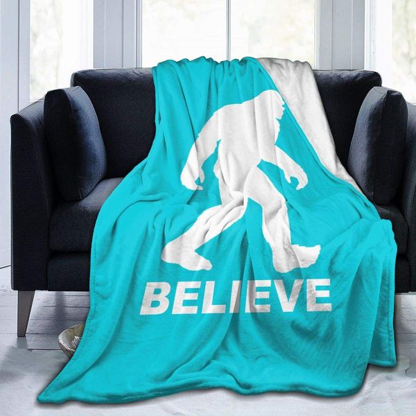 

Bigfoot Sasquatch Believe Ultra Soft Flannel Fleece All Season Light Weight Living Room/Bedroom Warm Blanket
