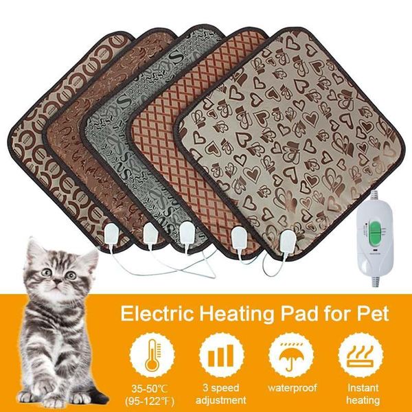 

carpets 1pcs pet cat dog winter warm heating pads electric heated mat pad carpet animals waterproof plush bed accessories blanket heater