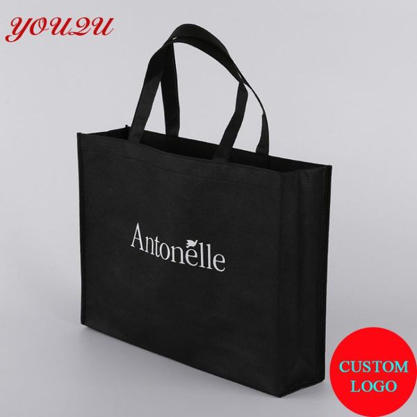 

shopping bags 30*35*10cm moq500 pcs promotion non woven bag with customized artwork