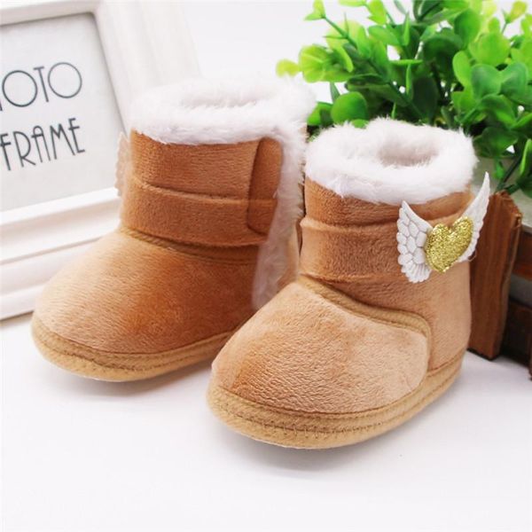 

first walkers warm baby shoes born toddler boots winter girls boys soft sole fur snow booties for 0-18m