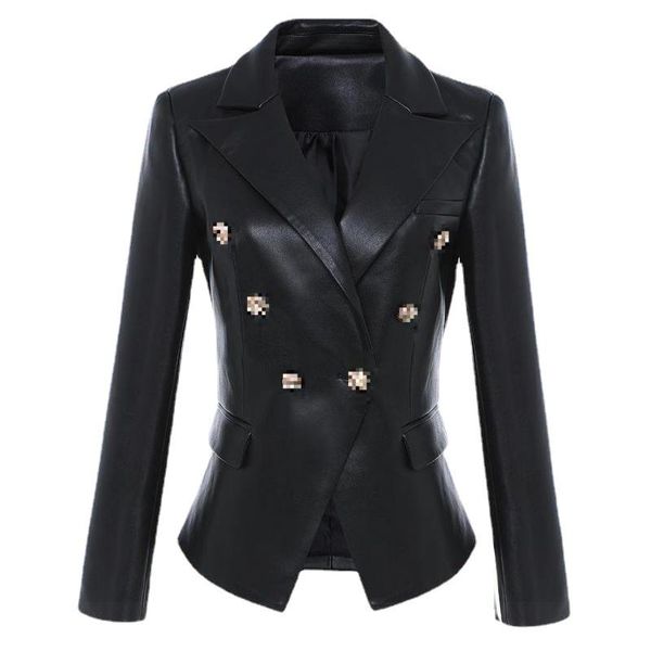 

women's leather & faux jacket jackets woman 2021 plus size black motorcycle vintage casual winter fashionwomen's clothing