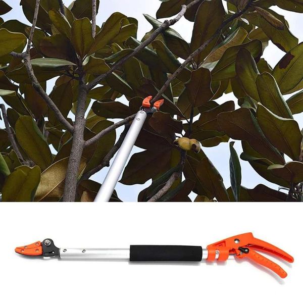 

planters & pots 80/100cm tree trimmer high branch pruning tool long reach aluminium handle fruit picker pruner cutter garden shear