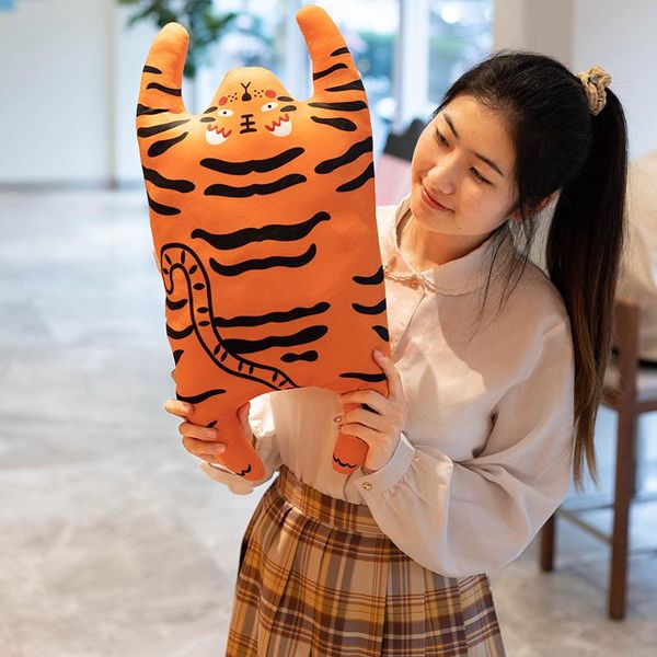 

cushion/decorative pillow 21.6in japanese style tiger sofa chair back cushion hug sleeping home decoration comfortable stuffed animal gifts