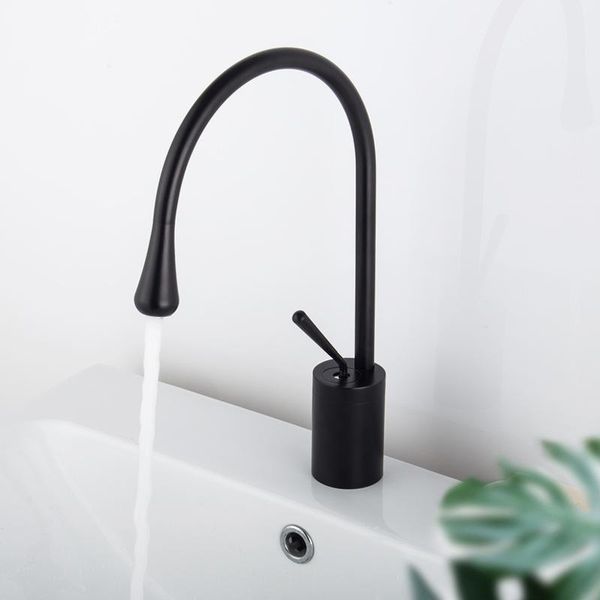

bathroom sink faucets faucet rose gold brass mixer tap kitchen basin water black