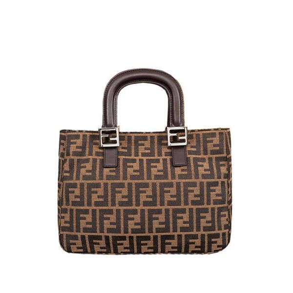 

new ff letter old flower canvas commuting large capacity magnetic buckle fashion tote women's big bag zly zly