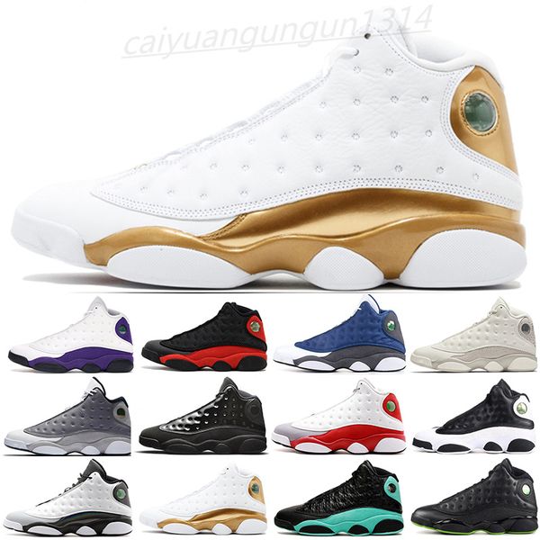 

2021 13 bred chicago barons grey playoff mens basketbal shoes 13s cap and gown he got game dmp hyper royal sneakers m33
