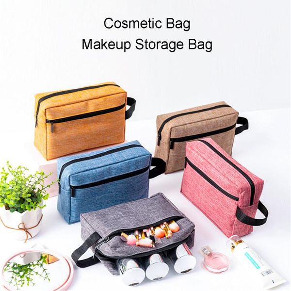 

storage bags 2021 polyester portable cosmetic bag travel organizer makeup multipurpose toiletry washbag large capacity case
