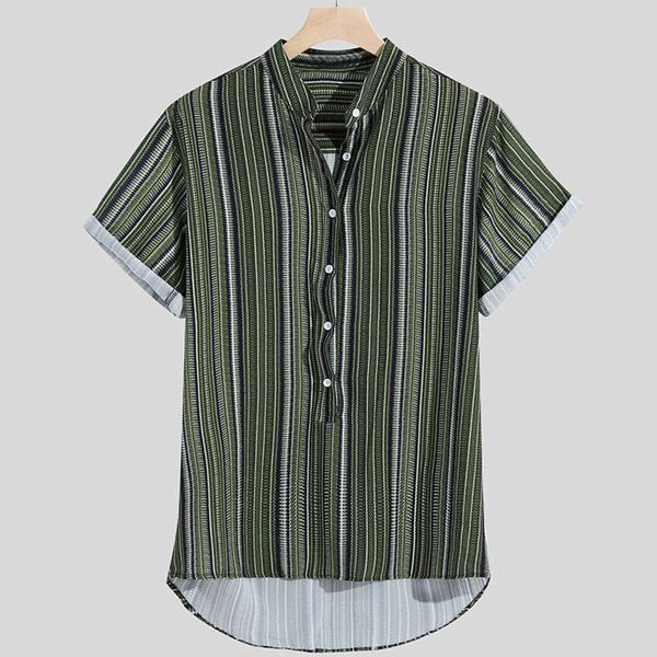 

dresses summer casual medium sleeve versatile loose large men's shirt, White;black