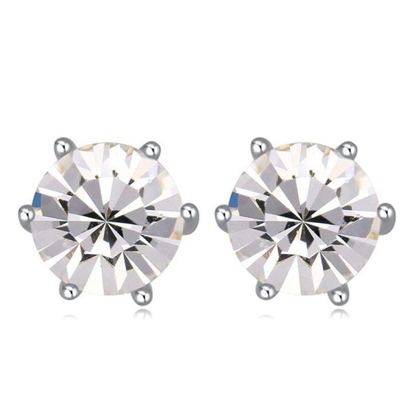 

women stud fashion small sample earring casual neutral jewellery embellished with crystal from, Golden;silver