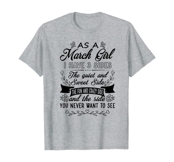 

as a march girl i have 3 sides the quite sweet b'day girls, White;black