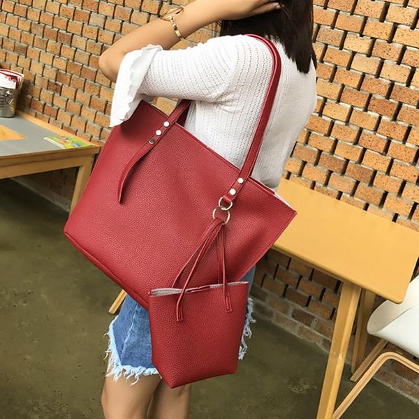 

evening bags 4pcs/set crossbody women bag set pattern leather shoulder purse ladies pu bolsa feminina