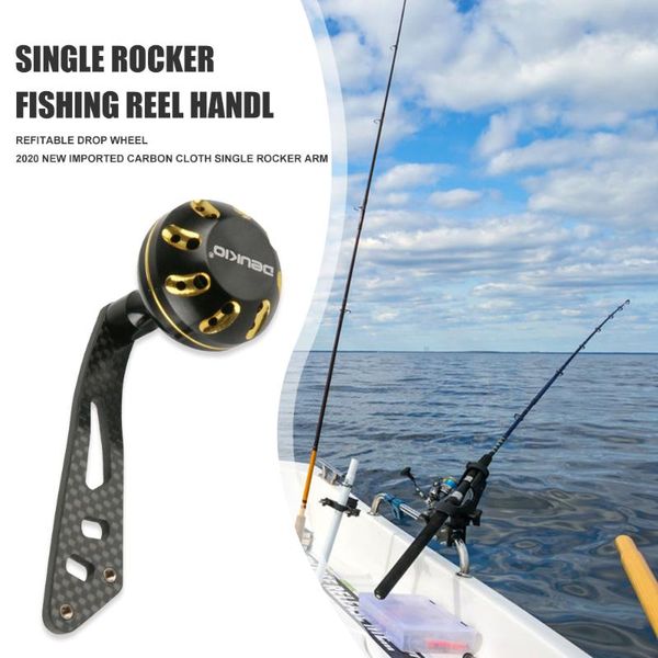 

fishing reel handle outdoor portable easy aluminum alloy rocker carrying fish wheel for baitcasting accessories reels