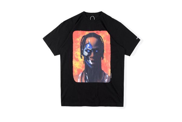 

tee quality cotton of western kanye women t shirt 21ss travis scott jack cactus 1:1, White;black