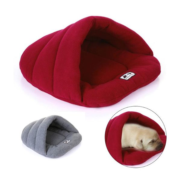 

cat beds & furniture pet bed dog cave house cute soft winter warm puppies kitten cushion mat sleeping bag kennel
