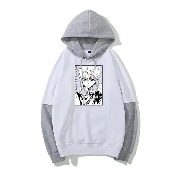 

men's hoodies & sweatshirts harajuku style pullover anime x loose unisex, Black