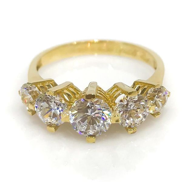 

cluster rings diamond model row dibs gold wedding band ring, Golden;silver