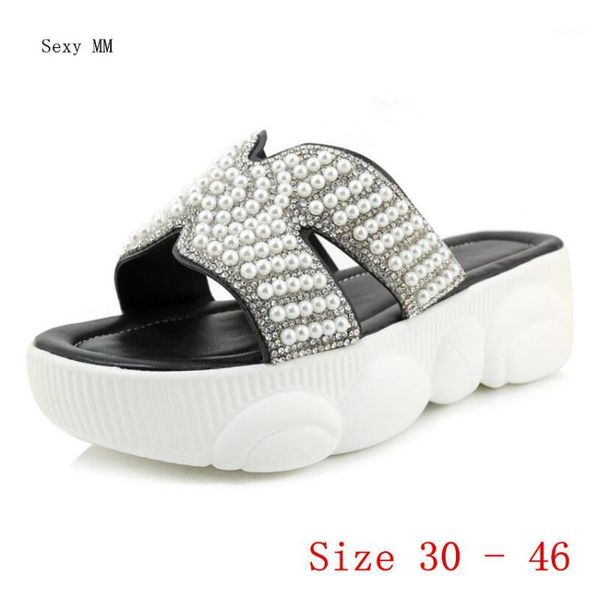 

sandals women platform low high heel shoes slippers woman gladiator small plus size 30 31 32 33 - 40 41 42 43 44 45 461, Black