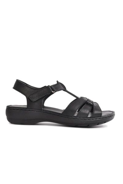 

sandals 22306 black women genuine leather