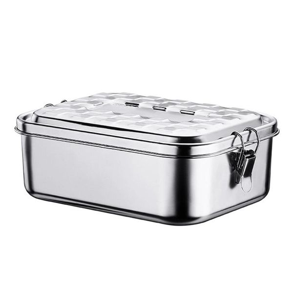 

lunch box grade 304 stainless steel anti-leak bento children kids school office portable bag in stock dinnerware sets