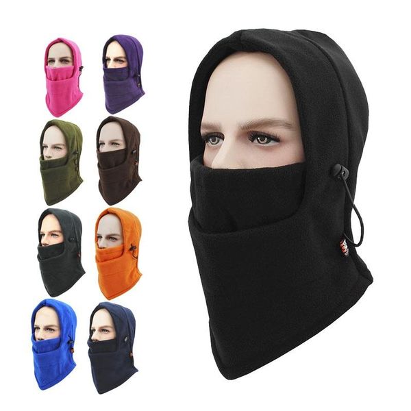 

cycling caps & masks outdoor windproof uv protection ski hiking fishing neck scarf face mask women climbing skiing headwear wraps, Black