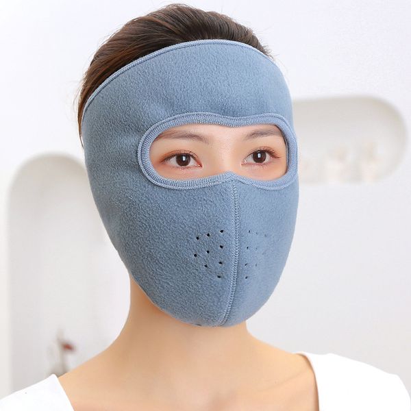 Maschera da ciclismo termica invernale unisex in pile caldo antivento maschera a pieno facciale passamontagna sport all'aria aperta cappellini da sci moto copricapo