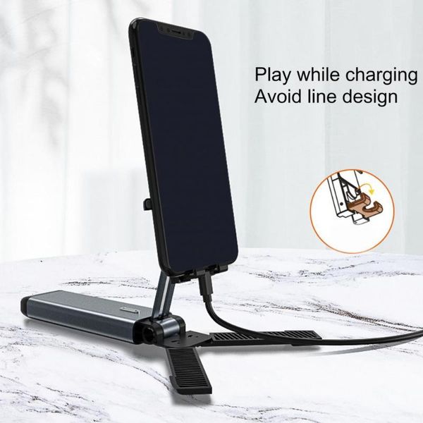 

universal foldable deskphone/tablet support stand bracket for live streaming cell phone mounts & holders
