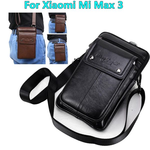 

cell phone pouches genuine leather dual holster for two phones double decker belt clip pouch case doogee s95 s96 s88 pro men shoulder bag