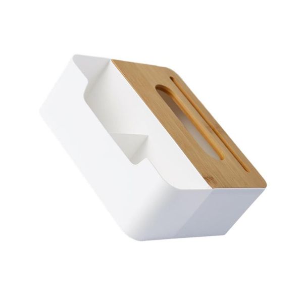 

tissue boxes & napkins 1pc household napkin box holder storage modern (white)