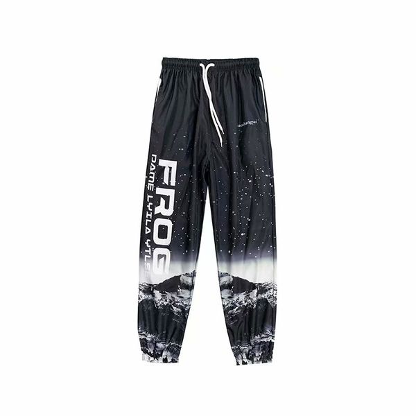 

2020 nieuwe heren broek hip hop streetwear print patroon harembroek casual harajuku elastische taille joggingbroek mannen clotning, Black