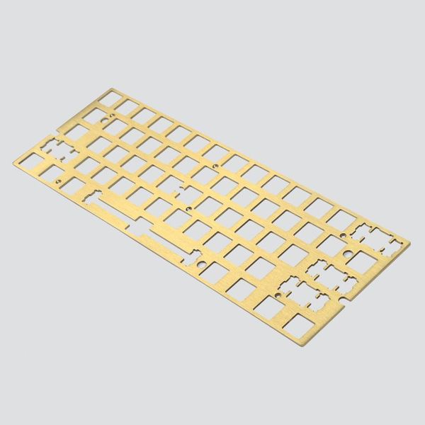 

keyboards aluminum brush finish steel brass ansi anodized positioning board plate plate-mounted stabilizers for gh60 pcb gk61 swap