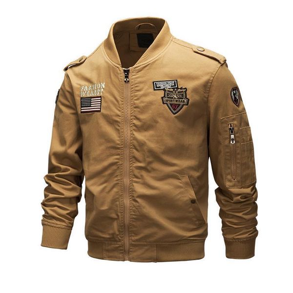 

fashion jacket men's spring and autumn military air force, Black;brown