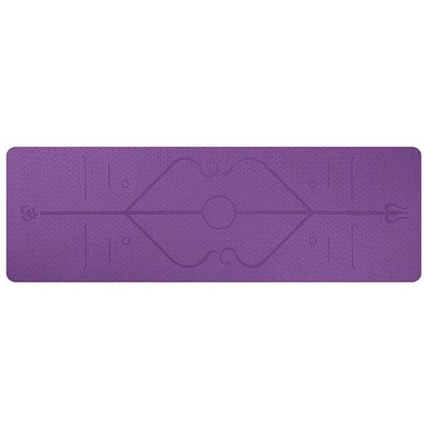 

yoga mats 1830x610x6mm tpe mat with position line non-slip carpet pad for beginners environmentally friendly fitness gymnastics