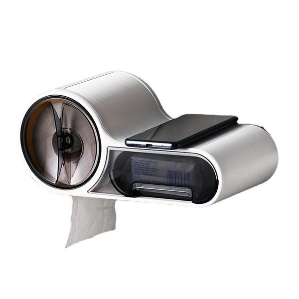 

tissue boxes & napkins box toilet paper storage rack household punch-free