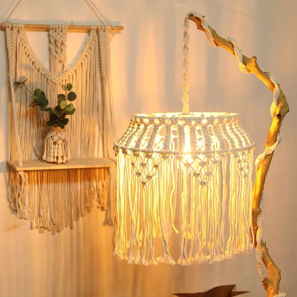 

nordic ins chandelier bohemian hand-woven bracelet charm creative homestay home soft decorative lampshade objects & figurines