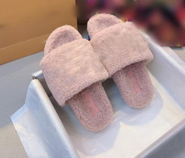 

women's wool fashion slippers, Black