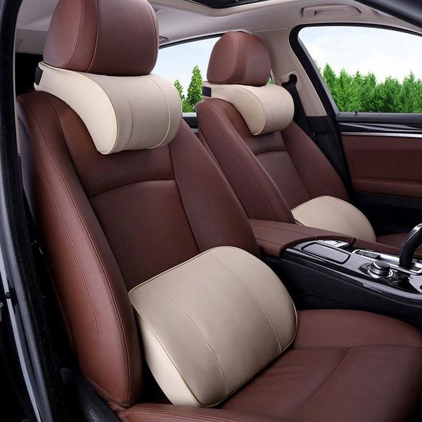 

seat cushions -universal car neck pillow memory foam pillows rest headrest support adjustable cushion