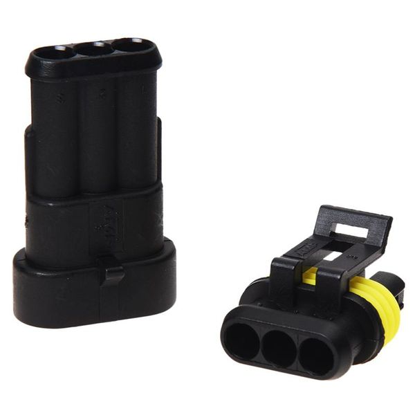 

sand bag 10 kit 3 pin way waterproof electrical wire connector plug