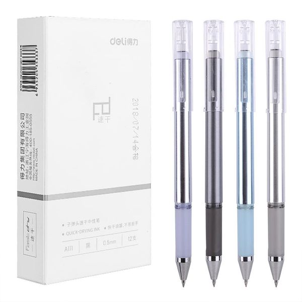 

gel pens 12pcs deli a111 quick drying pen 0.5mm signing