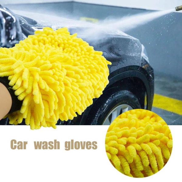 

car sponge waterproof wash microfiber coral gloves care paint cleaning double-sided equipment detail cloth