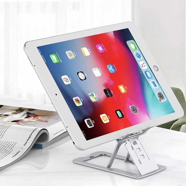 

universal portable mobile phone holder folding tablet stand for ipad 12 huawei adjustable multifunction bracket cell mounts & holders