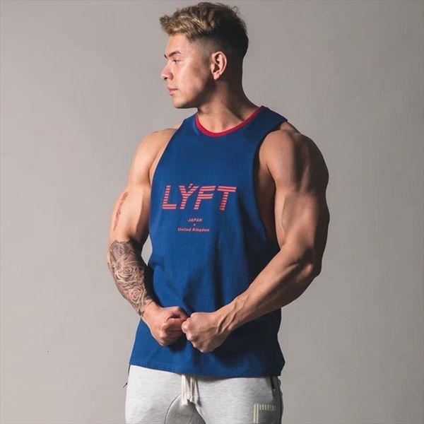 

tank mens gym fitness vest muscle sports cotton jogging sleeveless shirt size m 3xl, White;black