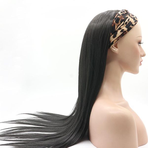 

synthetic wigs headband wig for black women long straight full machine