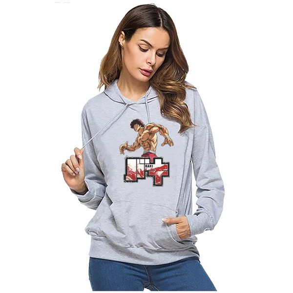 

men's hoodies & sweatshirts 2021baki the grapple winter super dalian hoodie cartoon hooded casual and women's sweatshirt universal, Black