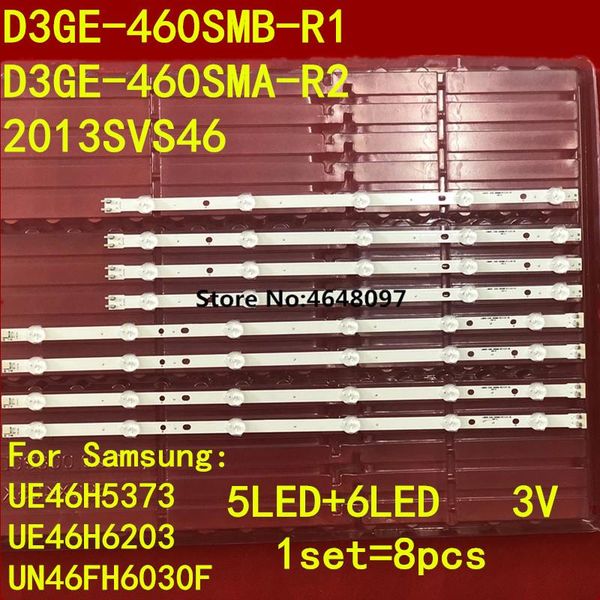 

backlight strip 11 lamp for samsung 46"tv 2013svs46 cy-df460bglv1h d3ge-460smb-r1 d3ge-460sma-r2 un46eh5000 ue46h6203 led strips