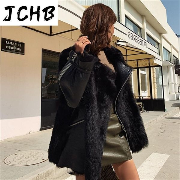 

women's leather & faux shzqjchb winter 2021 real jacket women natural wool fur coats woman genuine sheepskin jackets slim abrigo mujer, Black