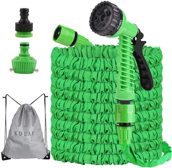 

watering equipments 125ft hose pipe 37.5m expandable garden spray gun flexible magic water anti-leakage lightweight